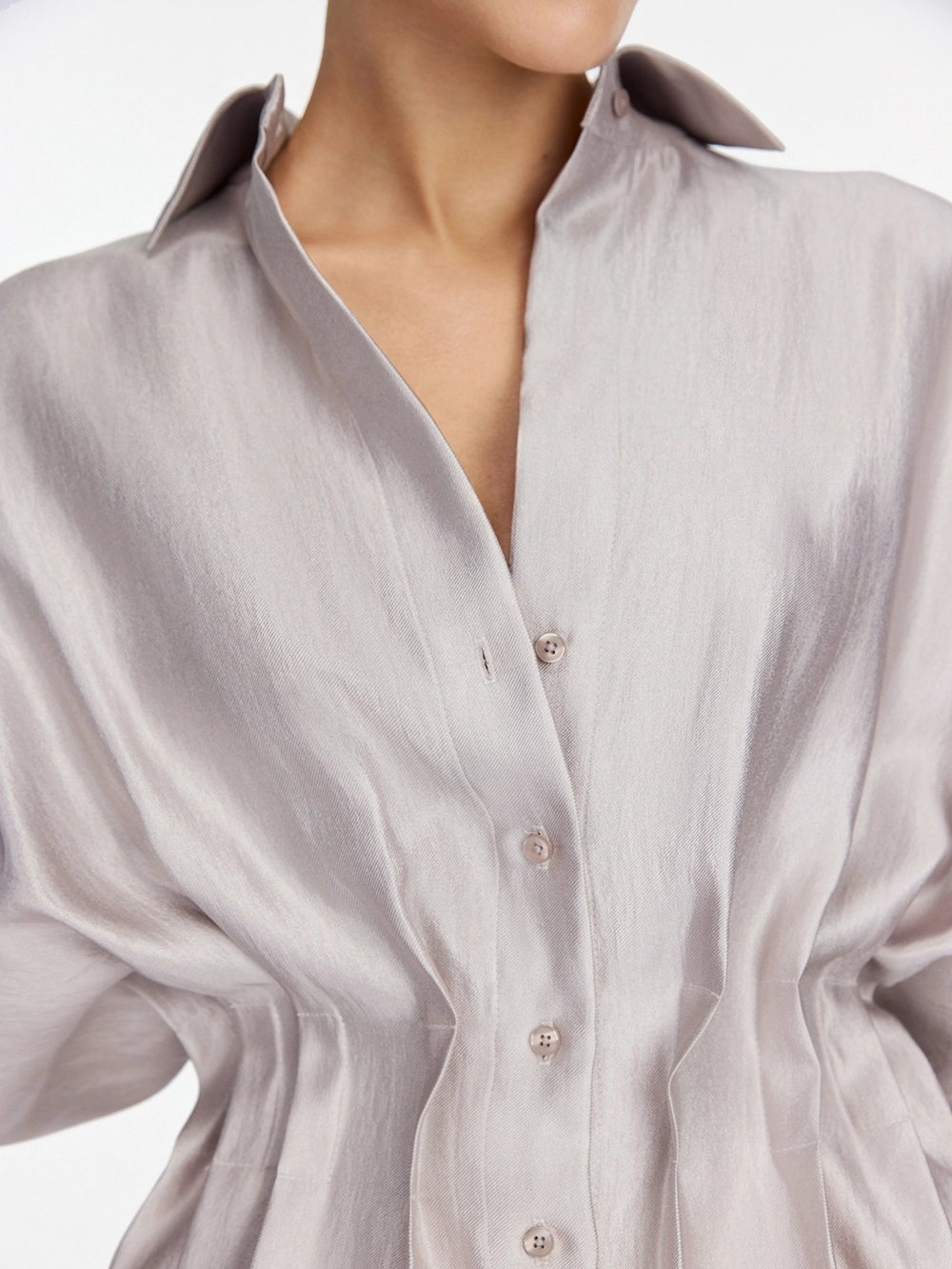 картинка блузка из тафты с защипами от магазина truered.ru (ex-SOLO·U)