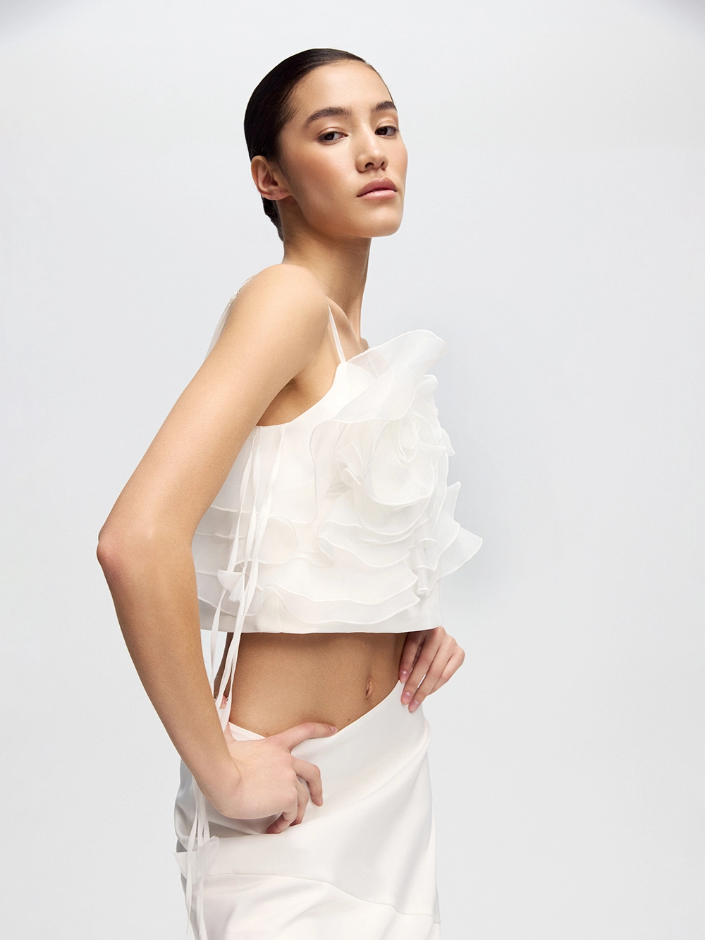 картинка топ из органзы camellia от магазина truered.ru (ex-SOLO·U)