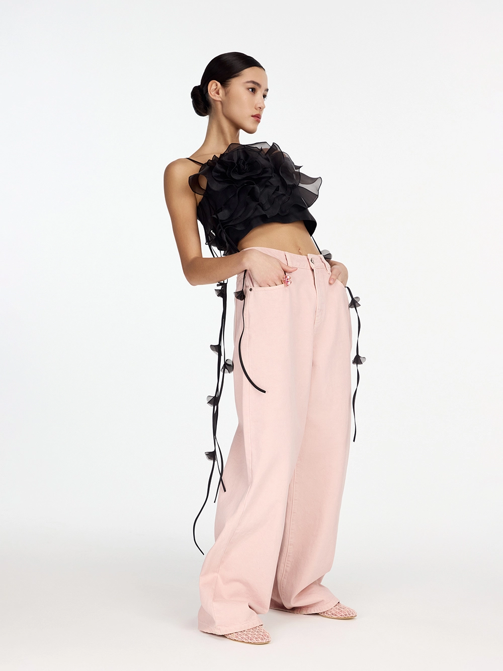 картинка топ из органзы camellia от магазина truered.ru (ex-SOLO·U)