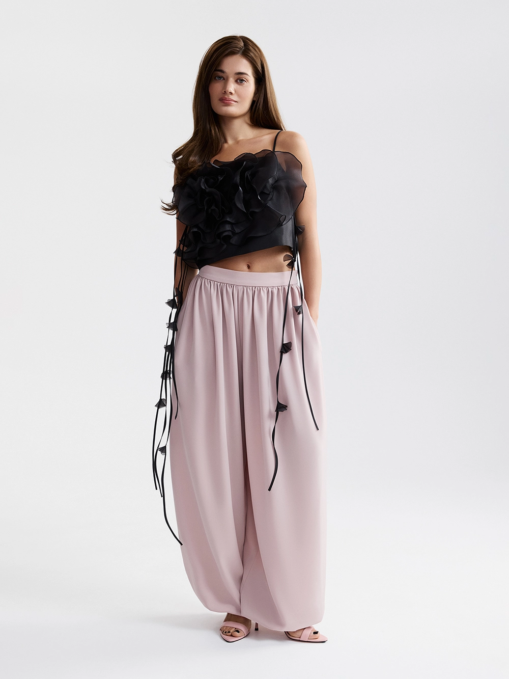 картинка топ из органзы camellia от магазина truered.ru (ex-SOLO·U)