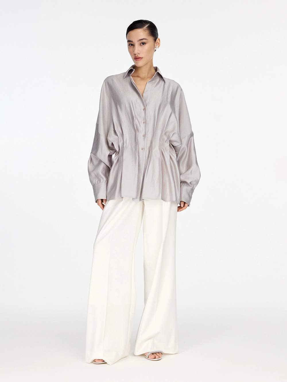 картинка блузка из тафты с защипами от магазина truered.ru (ex-SOLO·U)