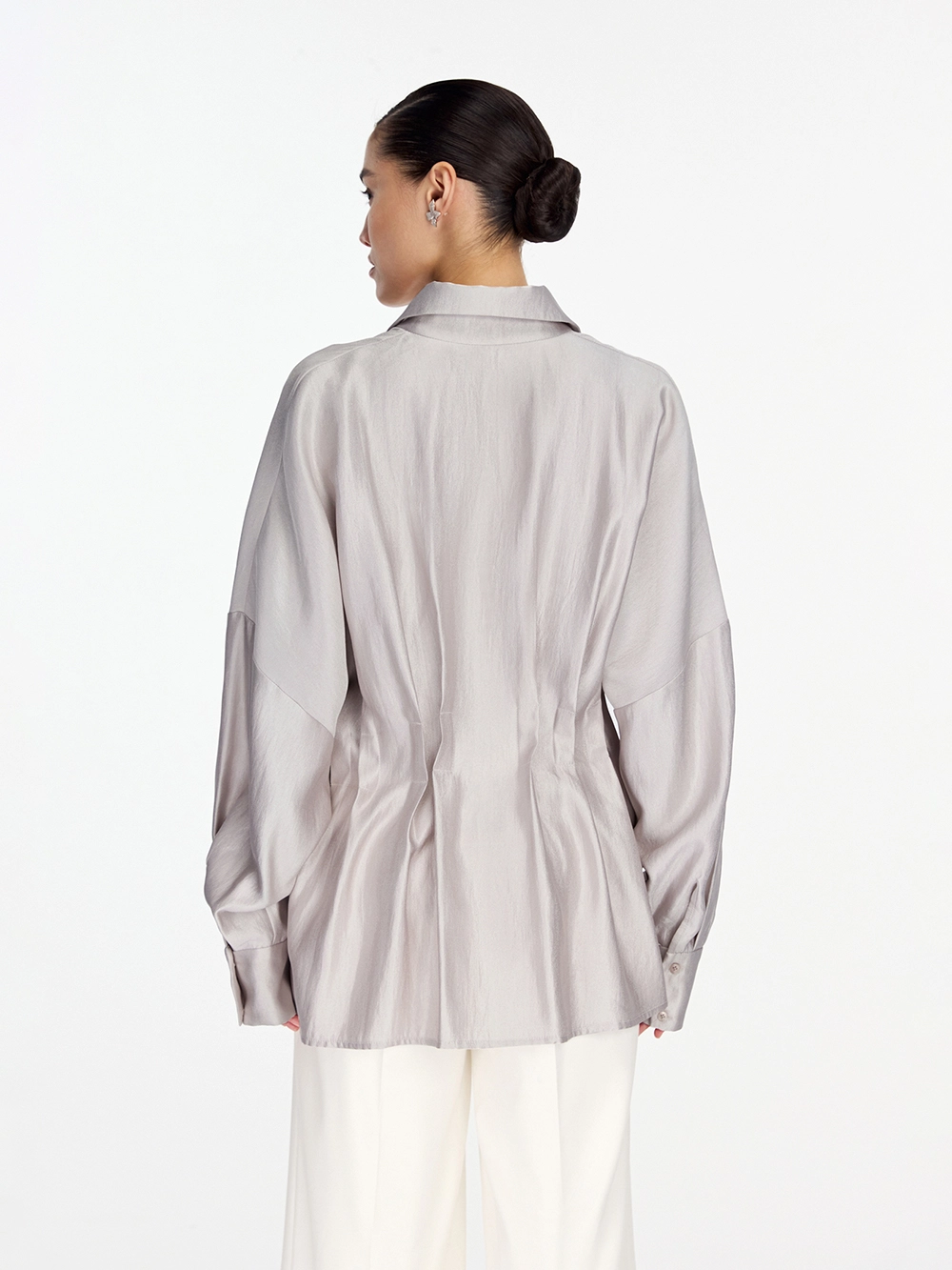 картинка блузка из тафты с защипами от магазина truered.ru (ex-SOLO·U)